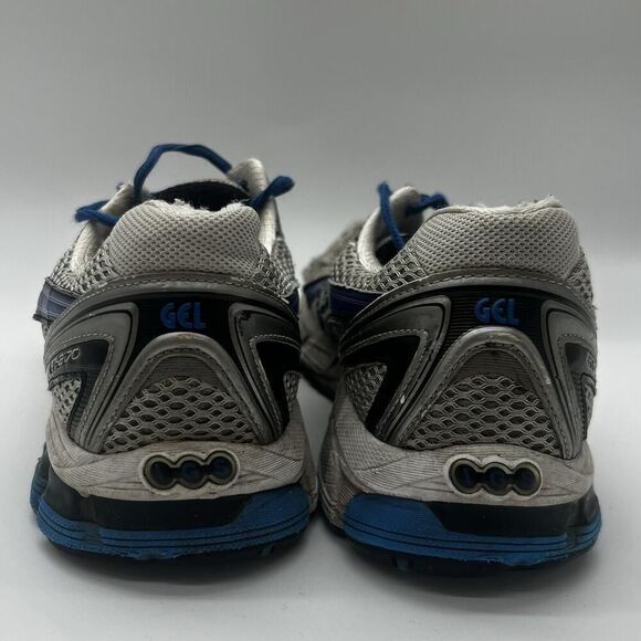 Asics GT-2170 Mens Size 10 Gray/Blue Mesh Athletic Running Shoes Sneakers BEATER - Picture 7 of 15